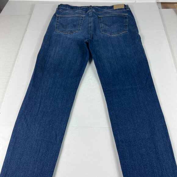 Edwin Jeans Women's 31 Bree Straight Crop High Rise Blue Faded Stretch Denim - Picture 9 of 16